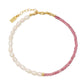 Catalina Pink Tourmaline Beaded Bracelet