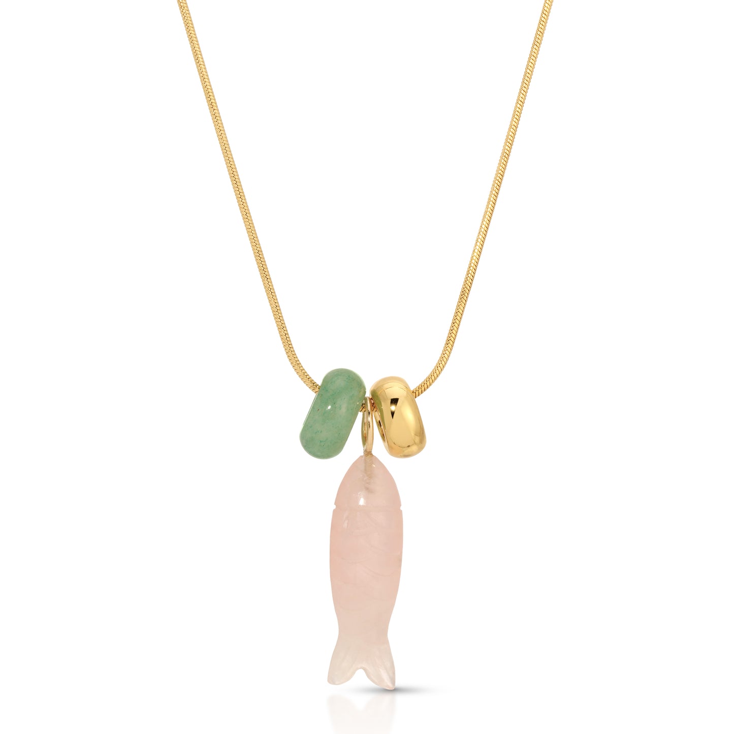 Catch of the Day Rose Quartz Charm