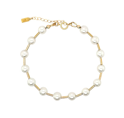 Gal Beaded Bracelet - Pearl