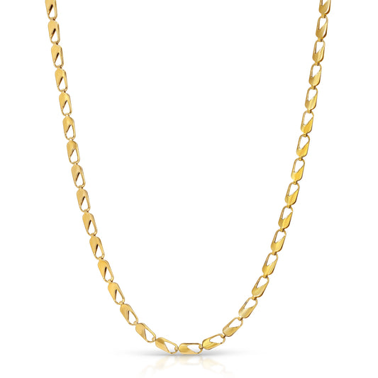 18k Gold Plated Mariner Style Dainty Chain