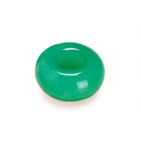 Splash Green Chalcedony Charm Spacer