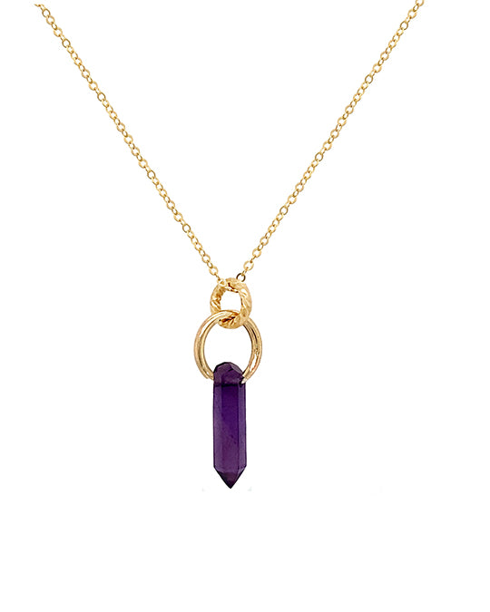 Namaste Necklace - Amethyst