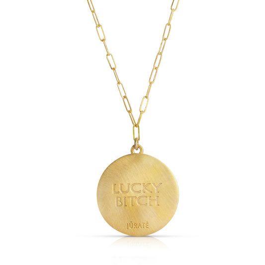 Lucky B*tch Coin Necklace
