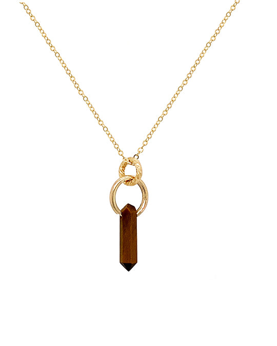 Namaste Necklace - Tiger's Eye